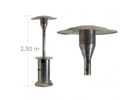 Parasol Chauffant au GAZ  14 kW avec tablette (Sans Bouteille)