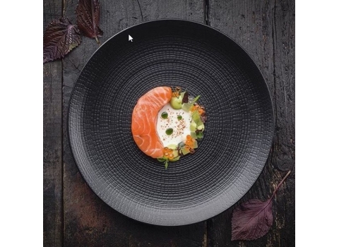 Assiette Black Stone Ø 21 cm Guy Degrenne - Entrée et/ou Dessert
