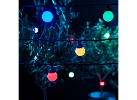 Guirlande guinguette Led - PRO Couleurs (au mètre) 