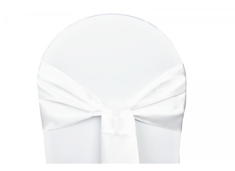 Noeud de chaise en Satin Blanc