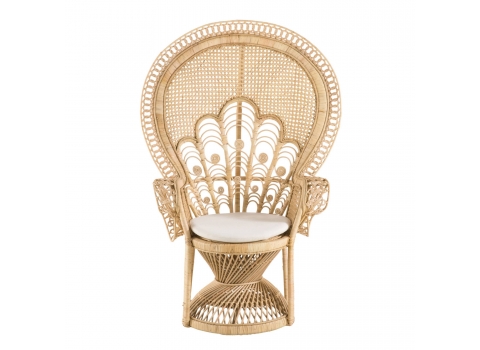 Fauteuil Emmanuelle en Rotin verni 
