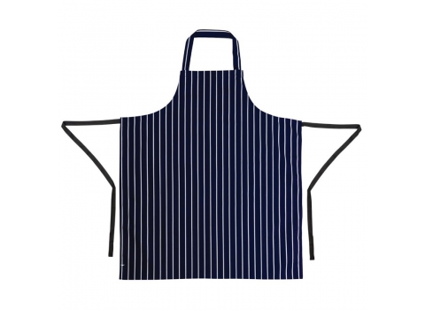 Tablier bavette rayé marine et blanc