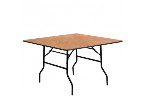 Table carrée en bois 122x122 cm - 4 invités 