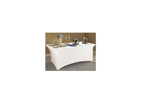 Housse Blanche pour Table Buffet 1,83m x 0,76m x 0,95m