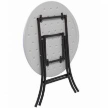 Guéridon pliant - Diamètre 84 cm   (Hauteur 74 cm)