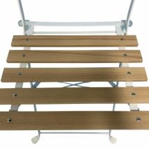 Chaise pliante lattée Square en bois