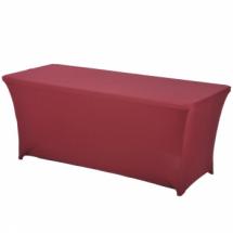 Pack Table buffet plastique + Housse Bordeaux  