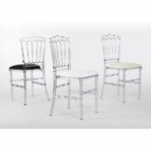Chaise Napoléon Transparente  + Galette Blanche offerte