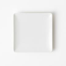 Assiette Carrée en Porcelaine 20 cm (Entrée ou dessert)