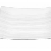 Assiette Carrée Waves 25 cm (Plat principal)