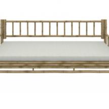 Banquette 3 places en bambou naturel L 180 x P 75 x H 82 cm