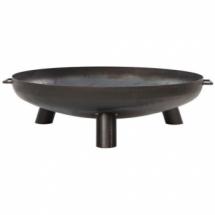 Brasero en métal noir - Diamètre 80 cm