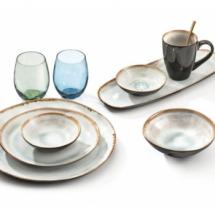 Assiette en grès - Aqua Blue Ø 28 cm (Plate) - Plat Principal 