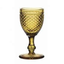 Verres en cristal taillé Ambre 