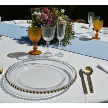 Verres en cristal taillé Ambre 