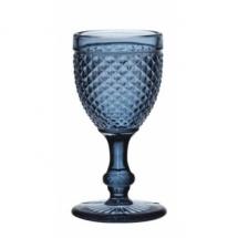 Verres en cristal taillé Bleu 