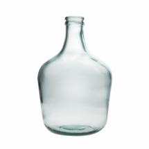 Bonbonne dame jeanne en verre recyclé transparent - D27 cm x H.42 cm (Moyenne)