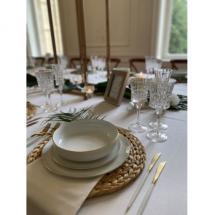 Set de table en jacinthe d'eau naturelle : Ø 35 cm