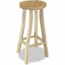 Tabouret de BAR en Teck massif 37 x 37 x 76 cm