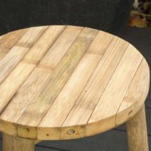 Tabouret trépied en bambou naturel 
