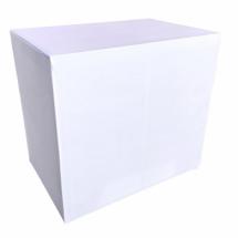 Pack Petit Buffet CUBE 120 x 80 - Haut.110 cm + Housse blanche