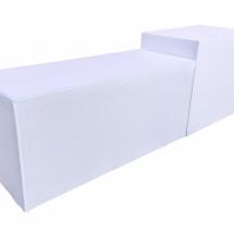 Pack Petit Buffet CUBE 120 x 80 - Haut.110 cm + Housse blanche