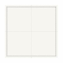 25 Mini serviettes cocktail Blanches-écrues en coton
