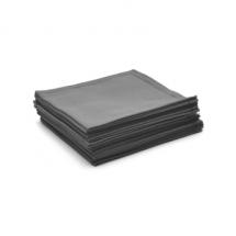 25 Mini serviettes cocktail Grises en coton
