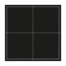 25 Mini serviettes cocktail Noires en coton
