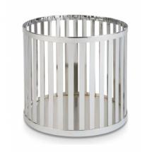 Grande réhausse argentée  Ø 21 cm H 20 cm