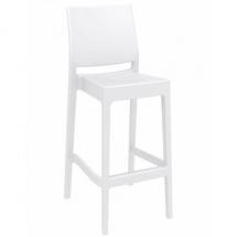 Chaise de Bar NOVA Blanche avec dossier 