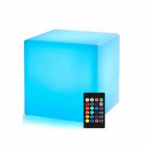 Cube lumineux 16 couleurs sur batterie 20 cm 