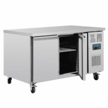 Table réfrigérée positive INOX - 2 portes - 350W - 427 Litres 