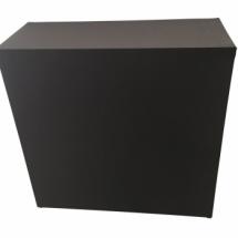 Banque d'accueil pliante + housse Noire  : 100 x 40 cm Hauteur : 100 cm