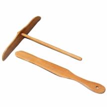 Kit 2 pièces en Bois pour crêpière 