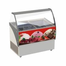 Vitrine à crème glacée 9 x 5 litres  - 370W (9 bacs Inox Fournis) 