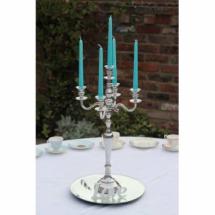 Chandelier Argent - 5 branches  - 50 cm (Petit)