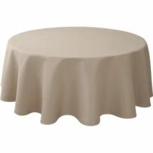 Nappe ronde unie beige - Ø 290 cm