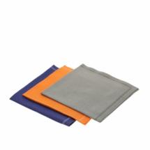 25 Mini serviettes cocktail Bleues en coton