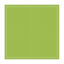 25 Mini serviettes cocktail Vertes en coton