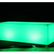 Banc droit lumineux sans fil  120 x 40 x 40 cm