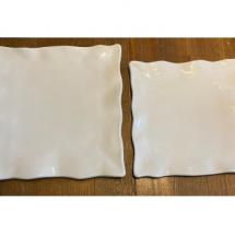 Assiette Carrée de dressage Incassable - 35 x 35 cm (Grand)