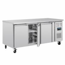Table réfrigérée positive INOX - 3 portes - Tropicalisé - 350W - 634 litres