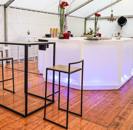 Bar lumineux Droit sans fil  L.100 x H.110 cm x Prof.64,5 cm