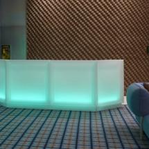 Bar lumineux Droit sans fil  L.100 x H.110 cm x Prof.64,5 cm