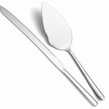 Kit Couteau + Pelle pour service à gâteau en Inox 