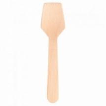 Paquet de 100 Petites cuillères à glace en BOIS