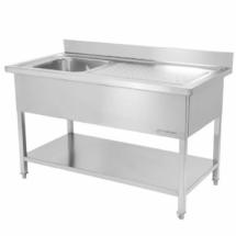 Plonge 1 Bac avec Etagère + Robinet (L 1200 x P 600)