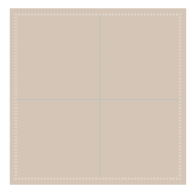 25 Mini serviettes cocktail Taupe Clair en coton
