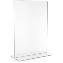 Présentoir de table Vertical en Plexi A3 : 42 x 29,7 cm